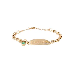 "MAMA" BIRTHSTONE ID BRACELET