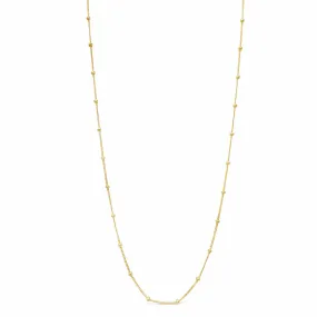 10 Karat Gold Spaced Bead Chain