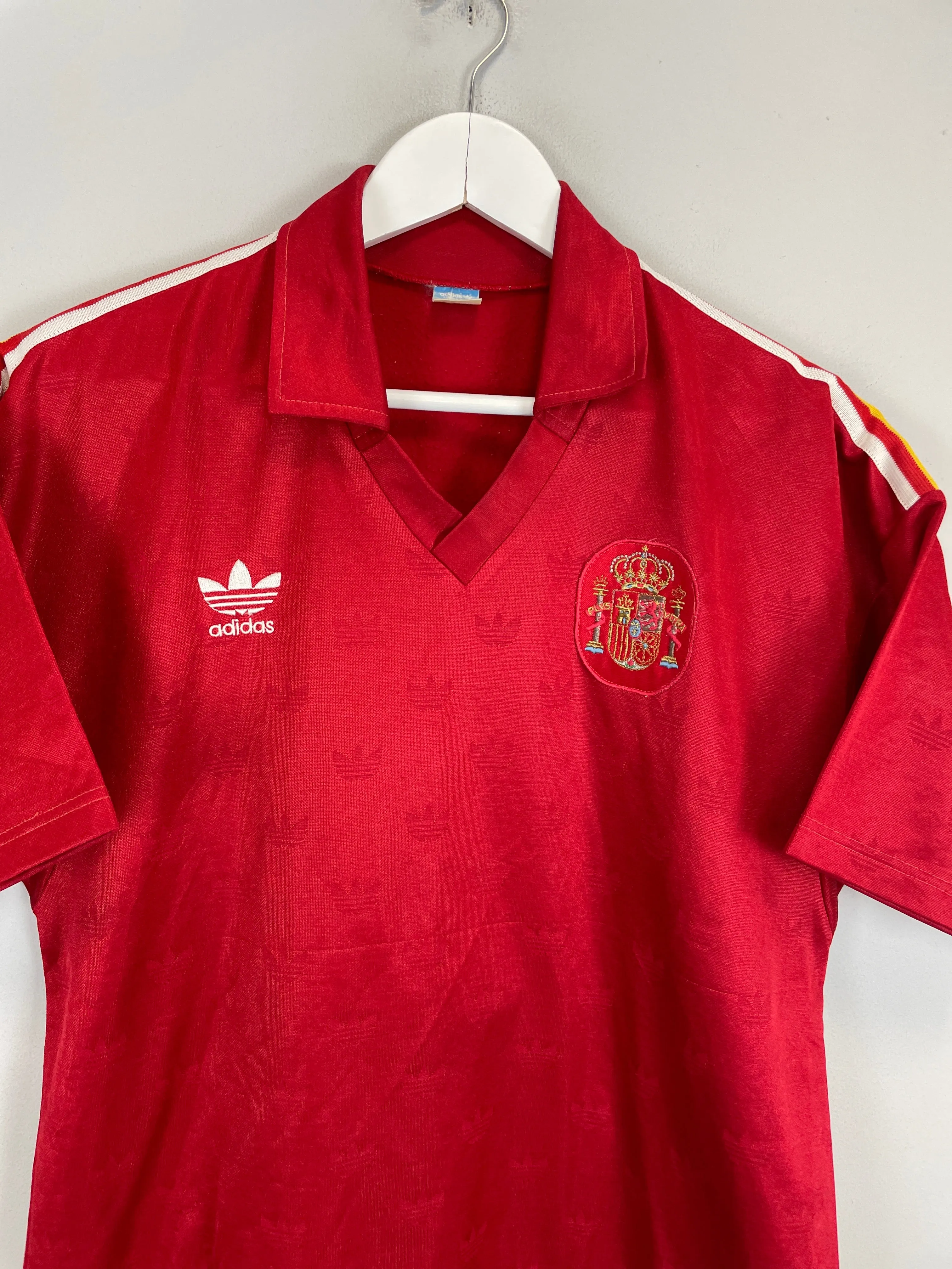 1981 SPAIN #6 *PLAYER ISSUE* HOME SHIRT (L) ADIDAS