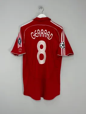 2006/08 LIVERPOOL GERRARD #8 *PLAYER ISSUE* C/L HOME SHIRT (L) ADIDAS