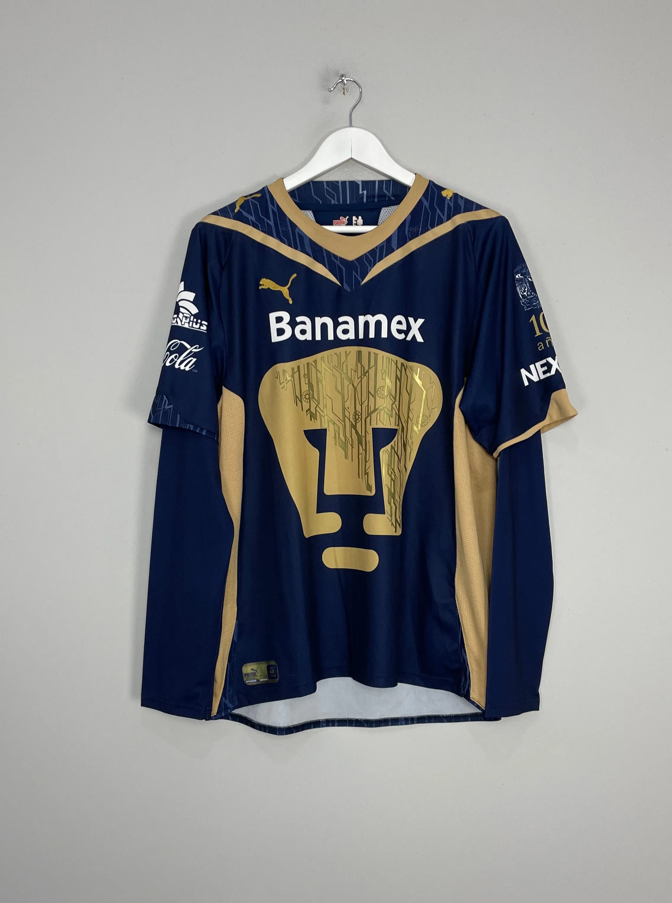 2009/10 UNAM PUMAS JEHU #13 L/S *MATCH ISSUE* AWAY SHIRT (XL) PUMA