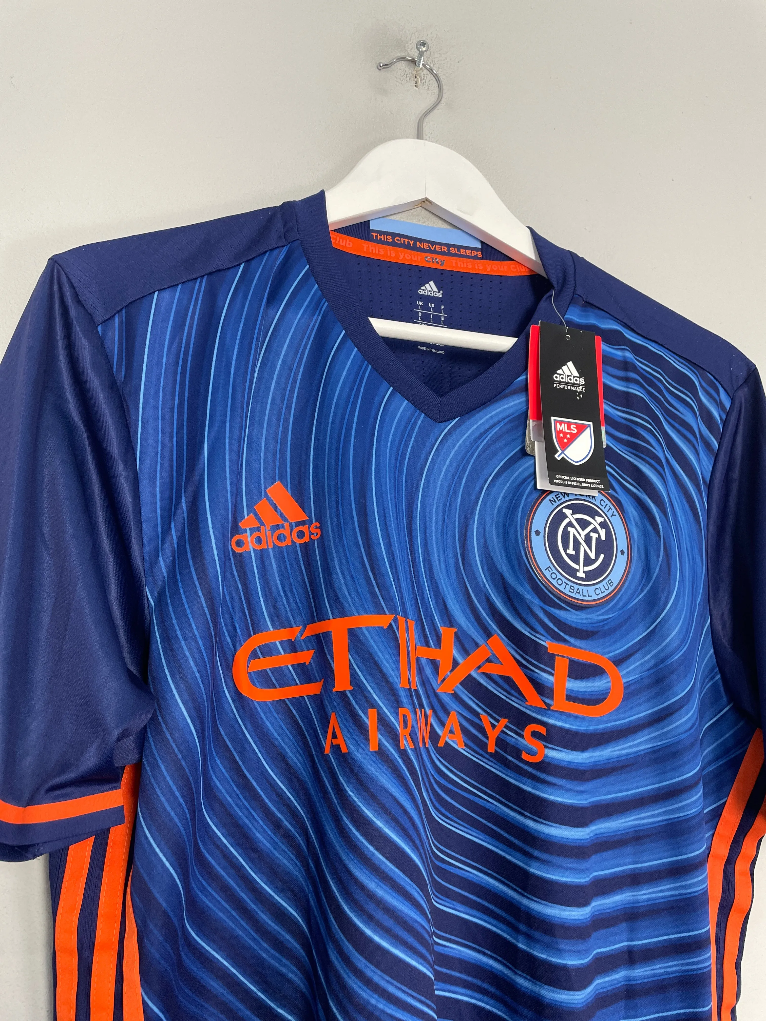 2016/17 NEW YORK CITY *BNWT* PLAYER ISSUE AWAY SHIRT (L) ADIDAS