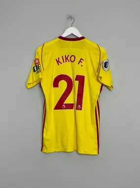 2017/18 WATFORD KIKO F #21 *MATCH ISSUE* HOME SHIRT (S) ADIDAS