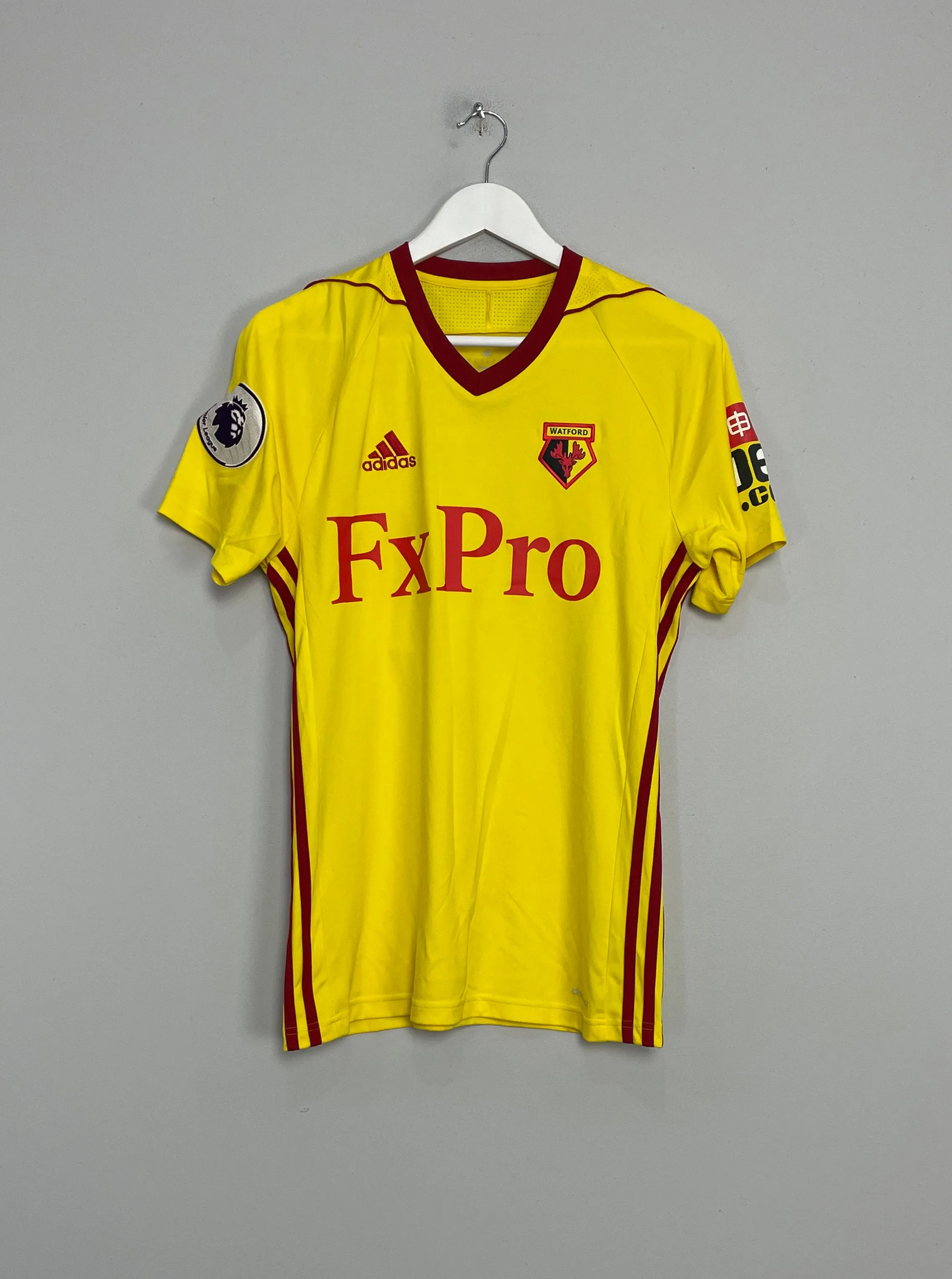 2017/18 WATFORD KIKO F #21 *MATCH ISSUE* HOME SHIRT (S) ADIDAS