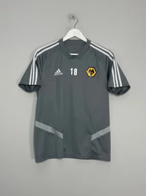 2019/20 WOLVES GIBBS-WHITE *PLAYER WORN* TRAINING SHIRT (M) ADIDAS