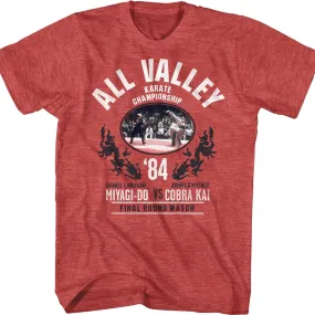 All Valley Karate Championship Final Round Match Karate Kid T-Shirt