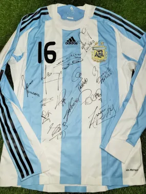 Argentina 2008 MATCH WORN Jersey Shirt Camiseta L SKU# 623806