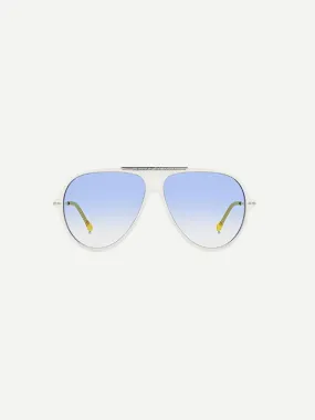 Aviator Sunglasses in Ivory