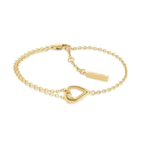 Calvin Klein Jewellery Gold Steel Women's Chain Bracelet - 35000077