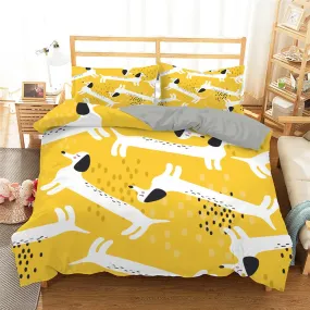 Dreamy Dachshund Heaven Comfy Duvet Bedding Set