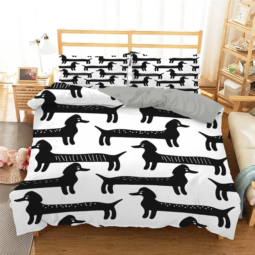 Dreamy Dachshund Heaven Comfy Duvet Bedding Set