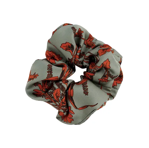 Floral Satin Scrunchies