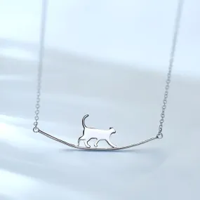 Fresh Accessories - Cat Stroll Sterling Silver Necklace