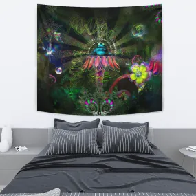 Hypnotic Habitat Artwork Tapestry