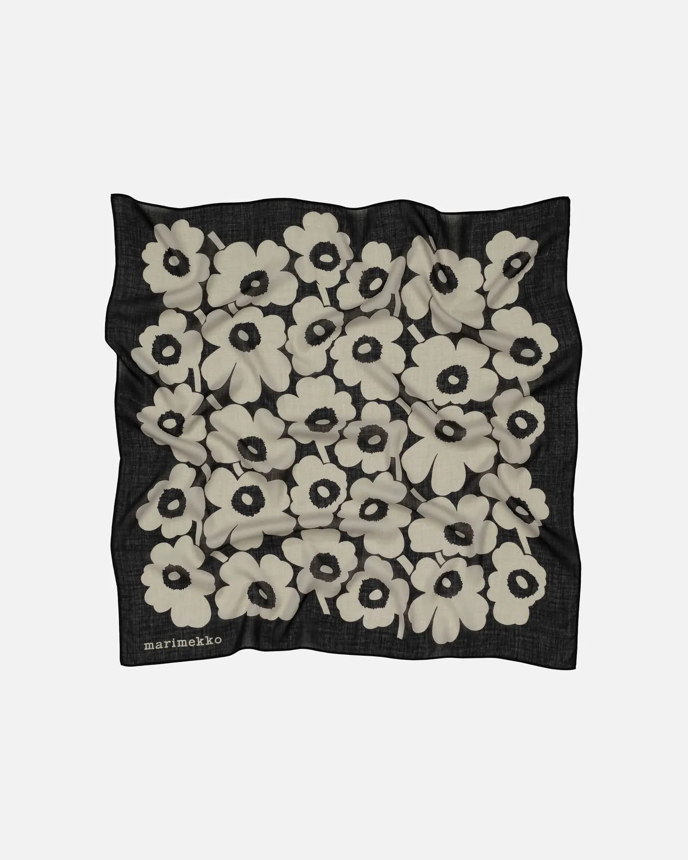 ihastuttava unikko scarf - black