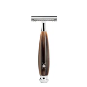 MUHLE Vivo, High-Grade Resin Horn Brown, Safety Razor