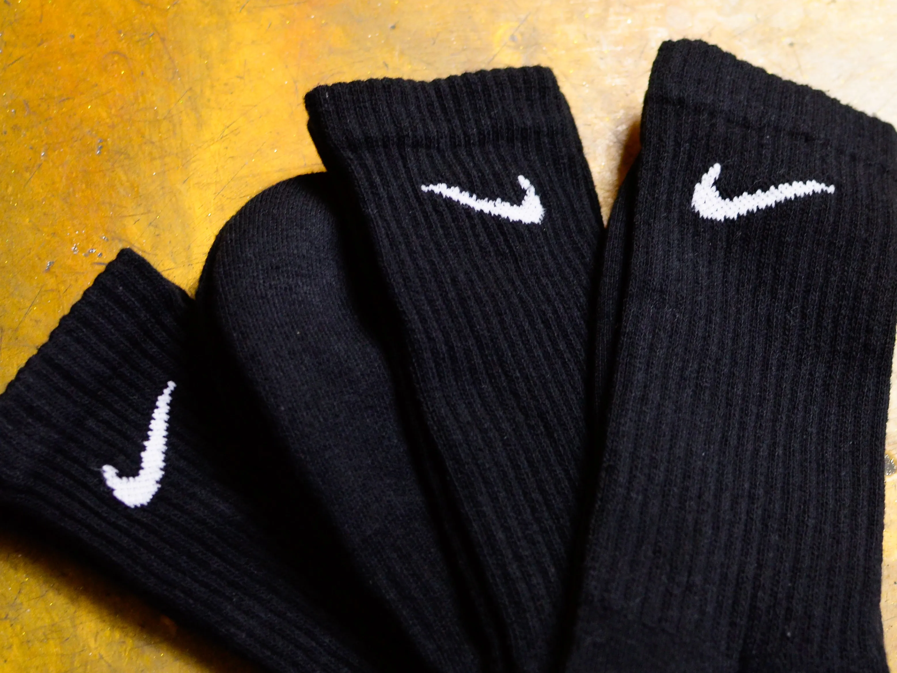 Nike Everyday Cushioned Crew Socks 3pk - Black / White