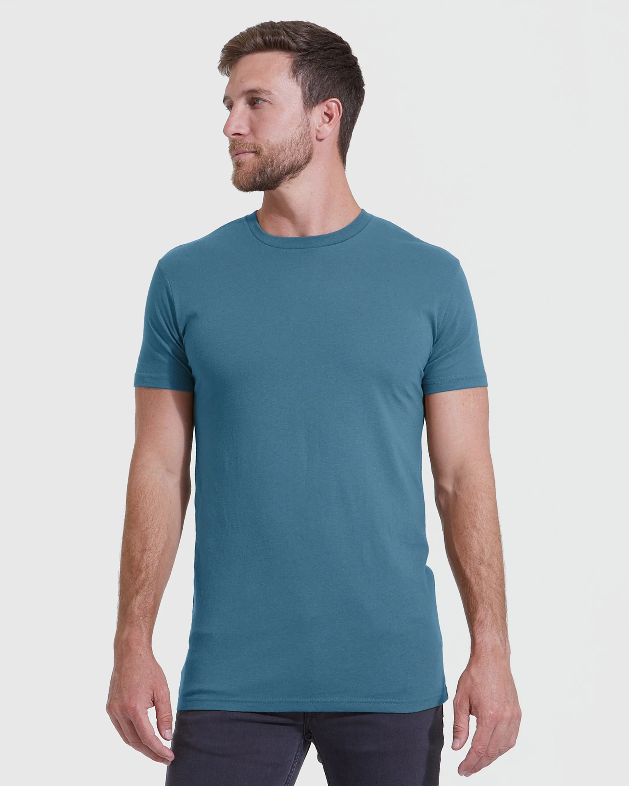 Sapphire Tall Straight Hem Crew Neck T-Shirt