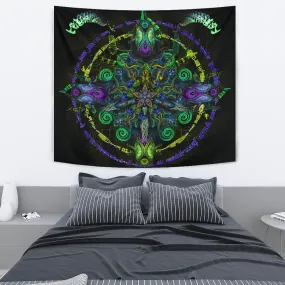 Saurian Samsara Artwork Tapestry