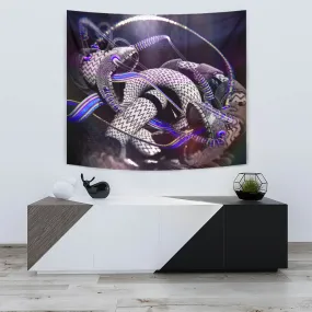 Serpentine Singularity Artwork Tapestry