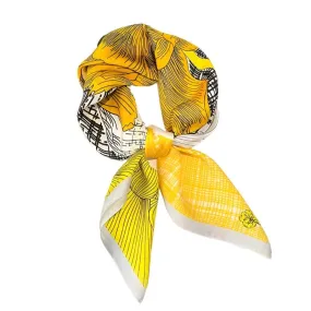 Sunburst Floral Silk Scarf