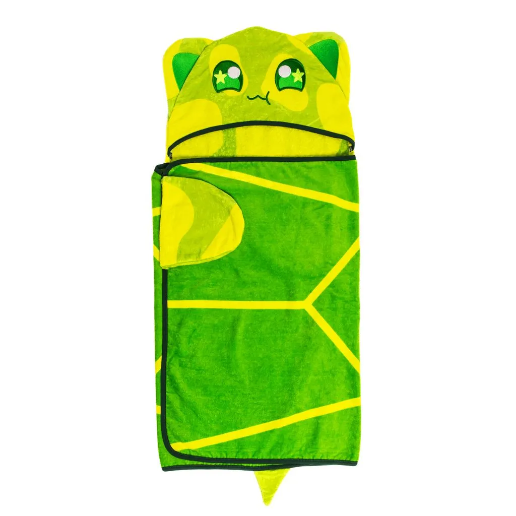 Turtle Cat hooded towel